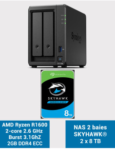 Synology DS723+ NAS Server SKYHAWK 16TB (2x8TB)