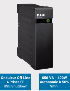 EATON Ellipse UPS ECO EL650USBFR 650VA 400W