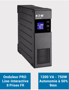 EATON Ellipse UPS PRO ELP1200FR 1200VA 750W