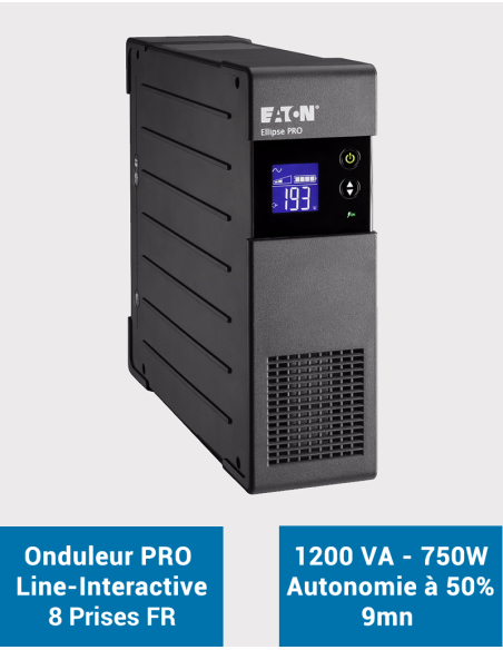 EATON Ellipse UPS PRO ELP1200FR 1200VA 750W