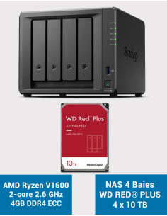 Synology DS923+ 4GB Servidor NAS WD RED PLUS 40TB (4x10TB)
