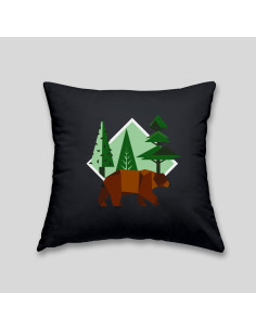 Coussin ours brun