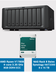 Synology DS1823xs+ NAS Server HAT3300 128TB (8x16TB)
