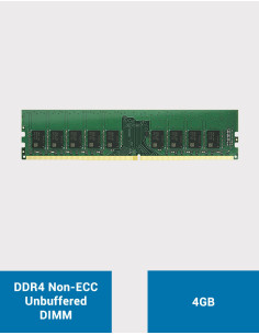 SYNOLOGY Memory expansion 4GB DDR4 Non-ECC Unbuffered DIMM 2