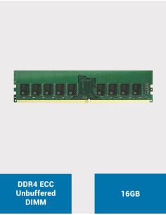 SYNOLOGY Memory expansion 16GB DDR4 ECC Unbuffered DIMM 2