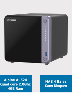 Qnap TS-432X Servidor NAS (Sin discos)