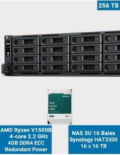 Synology RS2821RP+ NAS Server Rack 3U 16-Bay HAT3300 256To (16x16To)