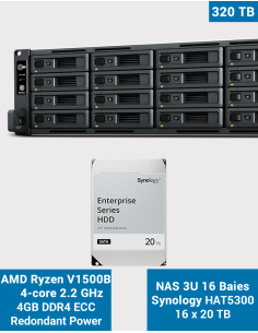 Synology RS2821RP+ NAS Server Rack 3U 16-Bay HAT5300 320To (16x20To)