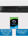 Synology RS422+ NAS Server Rack 1U 4-Bay SKYHAWK 64TB (4x16TB)