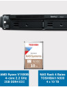 Synology RS822+ 2GB NAS Server Rack 1U Toshiba N300 40TB (4x10TB)
