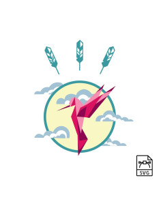 Illustration vectorielle Colibri