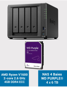 Synology DS923+ 4GB NAS Server WD PURPLE 24TB (4x6TB)