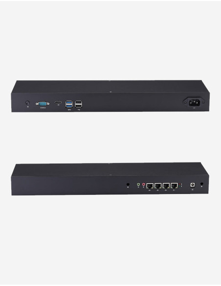 Firewall R3x I3 4005U Rack 1U under pfSense® CE 4 ports