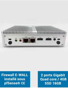 Firewall EG2x under pfSense® CE 2 Gigabit ports 4GB SSD 16GB