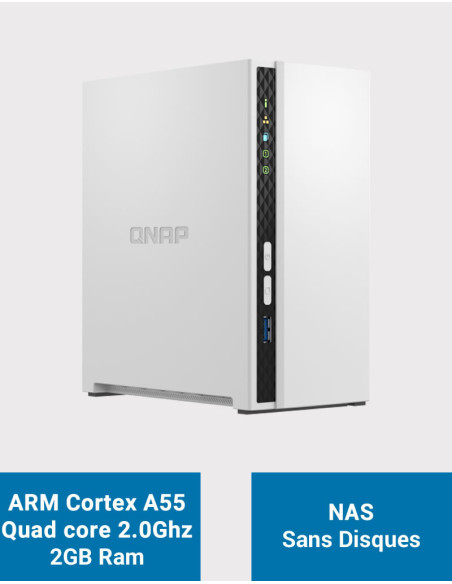 QNAP TS-233 NAS Server (Diskless)