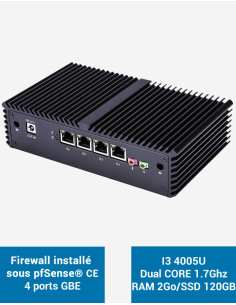 Firewall pfSense® Q3x I3 4005U 2 Gigabit ports 2GB SSD 120GB