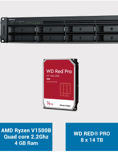 Synology RS1221+ Servidor NAS Rack WD RED PRO 112TB (8x14TB)