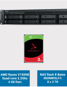Synology RS1221+ Serveur NAS Rack IRONWOLF 24To (8x3To)
