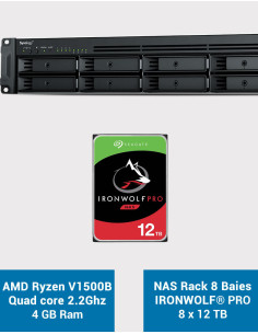 Synology RS1221+ NAS Rack Server IRONWOLF PRO 96TB (8x12TB)