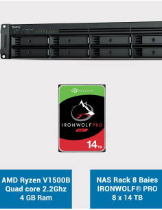 Synology RS1221+ NAS Rack Server IRONWOLF PRO 112TB (8x14TB)