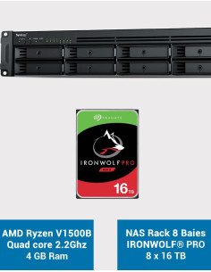 Synology RS1221+ NAS Rack Server IRONWOLF PRO 128TB (8x16TB)