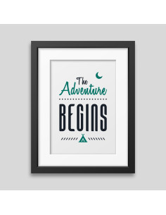 Affiche encadrée The adventure begins