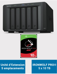 Synology DX517 Expansion Unit IRONWOLF PRO 50TB (5x10TB)