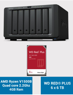Synology DS1621+ NAS Server WD RED PLUS 36TB (6x6TB)