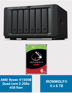 Synology DS1621+ NAS Server IronWolf 36TB (6x6TB)