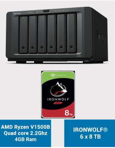 Synology DS1621+ NAS Server IronWolf 48TB (6x8TB)