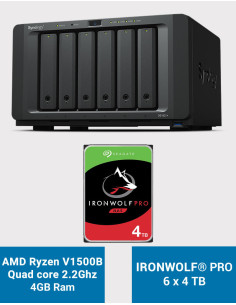 Synology DS1621+ NAS Server IronWolf PRO 24TB (6x4TB)