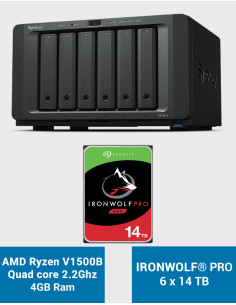Synology DS1621+ NAS Server IronWolf PRO 84TB (6x14TB)