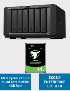 Synology DS1621+ NAS Server EXOS Enterprise 84TB (6x14TB)