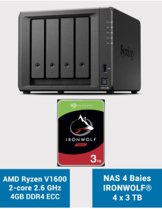 Synology DS923+ 4GB NAS Server IRONWOLF 12TB (4x3TB)