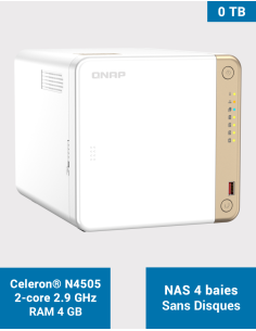 QNAP TS-462 4GB NAS Server 4 bays (Diskless)
