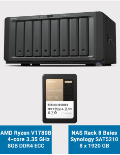 Synology DS1823xs+ NAS Server SAT5210 15.36TB (8X1920GB)