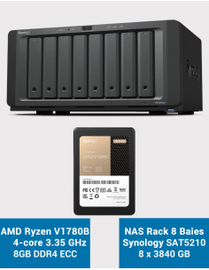 Synology DS1823xs+ NAS Server SAT5210 30.72TB (8X3840GB)