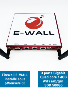 Firewall Appliance AP234 under pfSense® CE 3 ports WIFI 4GB SSD 500GB