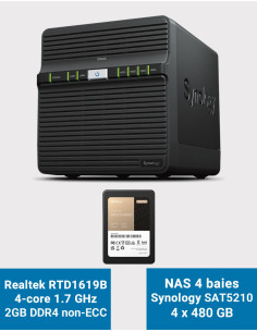 Synology DS423 2GB NAS Server SAT5210 1.92TB (4x480GB)