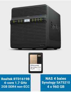 Synology DS423 2GB NAS Server SAT5210 3.84TB (4x960GB)