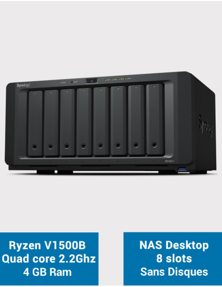 Synology DS1821+ Servidor NAS de 8 bahías (Sin Discos)