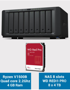 Synology DS1821+ 8-bay NAS Server WD RED PRO 32TB (8x4TB)