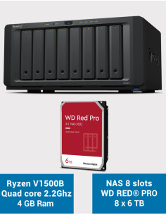 Synology DS1821+ 8-bay NAS Server WD RED PRO 48TB (8x6TB)