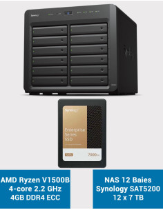 Synology DS2422+ 12-Bay NAS Server SAT5210 84TB (12x7000GB)