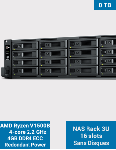 Synology RS2821RP+ Servidor NAS Rack 3U 16 bahías (Sin discos)