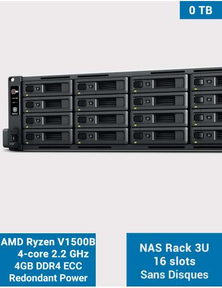 Synology RS2821RP+ NAS Server Rack 3U 16-Bay (Diskless)