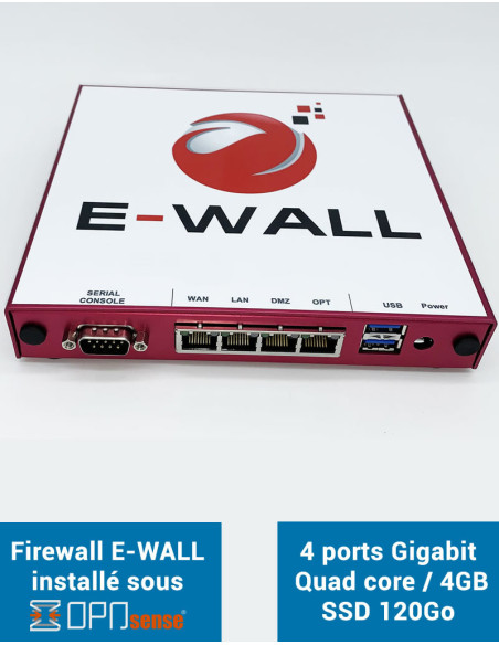 Firewall Appliance AP444 under OPNsense 4 ports 4GB SSD 120GB