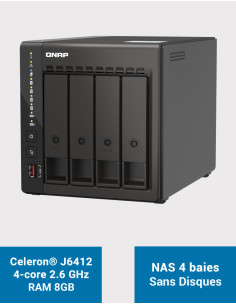 QNAP TS-453E 8GB NAS Server 4 bays (Diskless)