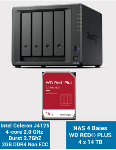 Synology DS423+ 2GB NAS Server WD RED PLUS 56TB (4x14TB)