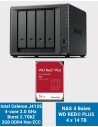 Synology DS423+ 2GB NAS Server WD RED PLUS 56TB (4x14TB)